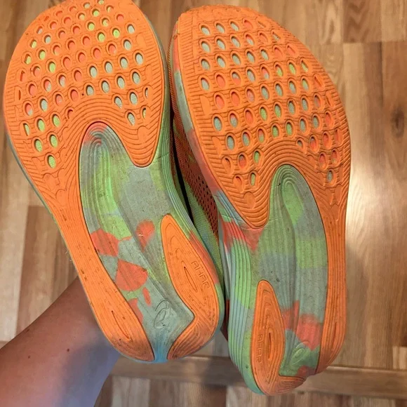 ASICS Vibrant Athletic Sneakers - Green and Orange - Picture 4 of 6